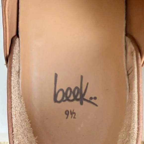 Beek Jay Slip On Leather Tan Sneaker - Picture 9 of 9